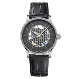 Montre Mido Baroncelli Signature Skeleton Auto Cadran Noir Bracelet Cuir 39MM