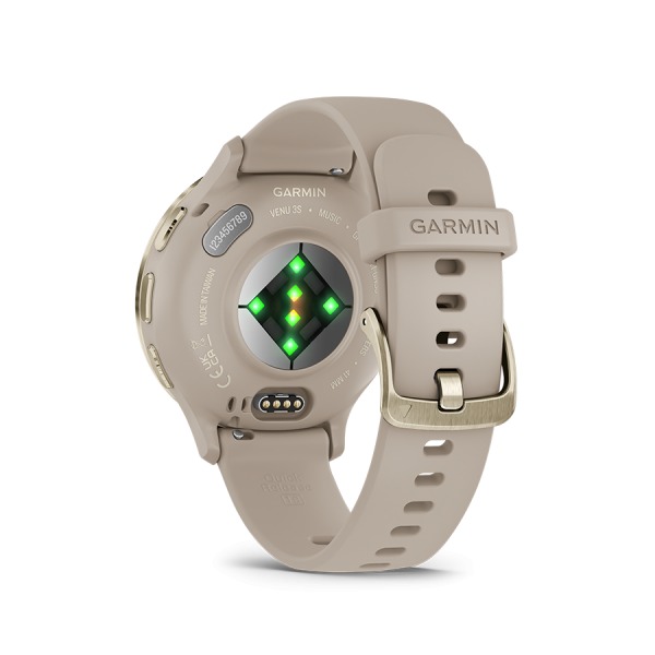 Montre Garmin Venu 3S Soft Gold bracelet lin