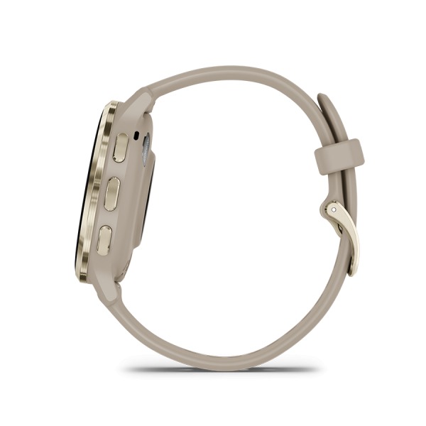 Montre Garmin Venu 3S Soft Gold bracelet lin