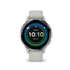 Montre Garmin Venu 3S Soft Gold bracelet vert sauge