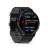Montre Garmin Venu 3 Black bracelet cuir noir