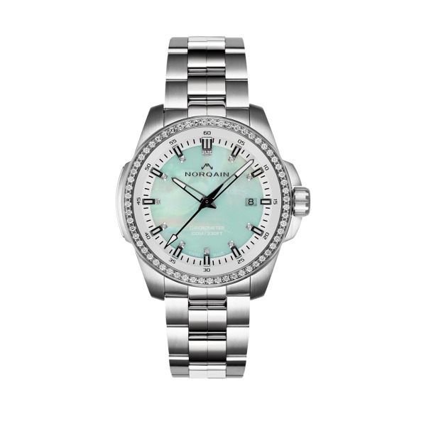 Montre Norqain Independence 40mm Cadran Menthe & Diamants