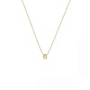 Collier Dinh Van Le Cube Diamant Petit Modèle Or Jaune & Diamant