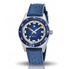 Montre LIP Nautic 3 Cadran Bleu Bracelet Caoutchouc Bleu