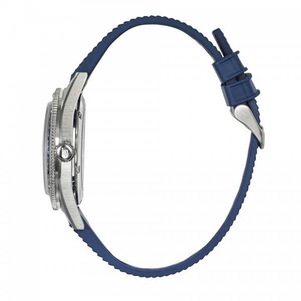 Montre LIP Nautic 3 Cadran Bleu Bracelet Caoutchouc Bleu