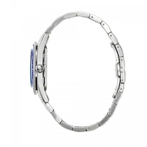 Montre LIP Nautic 3 Cadran Bleu Bracelet Acier