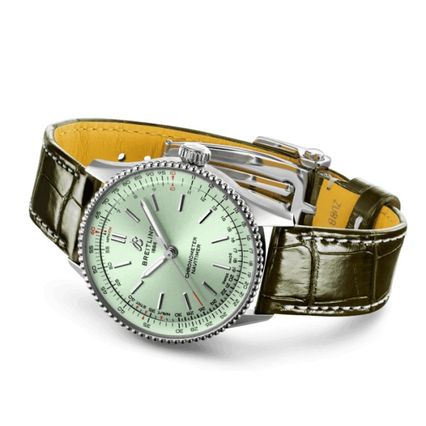 Breitling Navitimer Automatic 36 Bracelet Cuir Vert