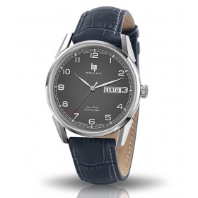 Montre LIP Himalaya 40mm Automatique Cadran Gris Bracelet Cuir