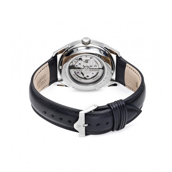 Montre LIP Himalaya 40mm Automatique Cadran Blanc Bracelet Cuir