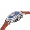 Montre LIP Homme Rallye Quartz Cadran bleu bracelet cuir perforé