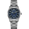 Montre Hamilton Khaki Field Titanium Auto Cadran Bleu Bracelet Acier