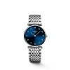 Montre Longines La Grande Classique Bracelet Acier Cadran Bleu Index Diamants