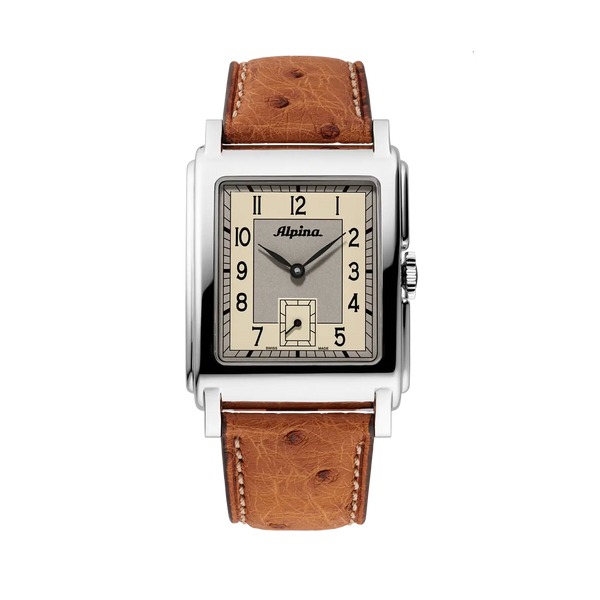 Montre Alpina Alpiner Heritage Carrée Automatic 140 Ans Cadran Beige 39mm