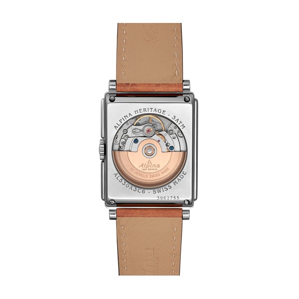 Montre Alpina Alpiner Heritage Carrée Automatic 140 Ans Cadran Beige 39mm