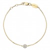 Bracelet Redline So Illusion chaîne avec diamants 0.10 carat en serti invisible or jaune