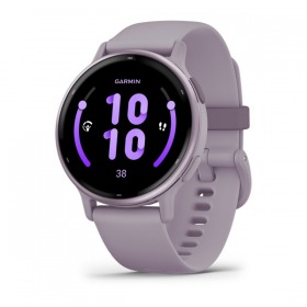 Montre connectée Garmin Vivoactive 5 Boitier Violet Lunette Aluminium Metallic Orchid Gold