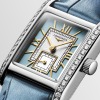 Montre Longines Mini DolceVita Sertie Diamants Bracelet Cuir Bleu