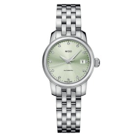 Montre Mido Baroncelli Lady Twenty Five Auto Cadran Vert Bracelet Acier 25MM