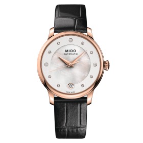Montre Mido Baroncelli Lady Day Auto Cadran Nacre Bracelet Cuir 33MM