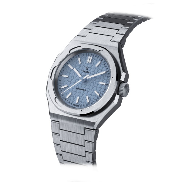 Montre Yema Urban Traveller Cadran Bleu Bracelet Acier