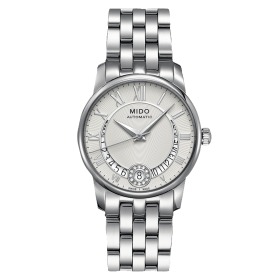 Montre Mido Baroncelli Lady Diamonds Auto Cadran Argent Bracelet Acier 33MM