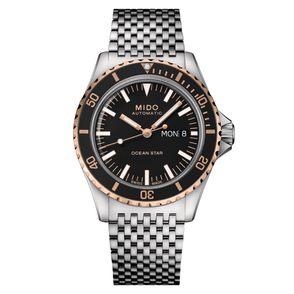 Montre Mido Ocean Star Tribute Cadran noir bracelet acier