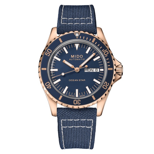 Montre Mido Ocean Star Tribute Cadran Bleu Bracelet Nato