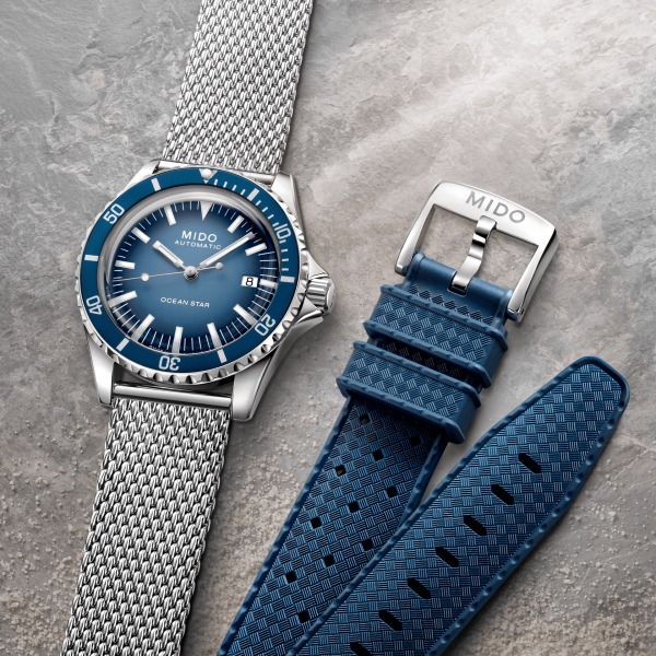 Montre Mido Ocean Star Tribute Cadran Bleu Bracelet Acier