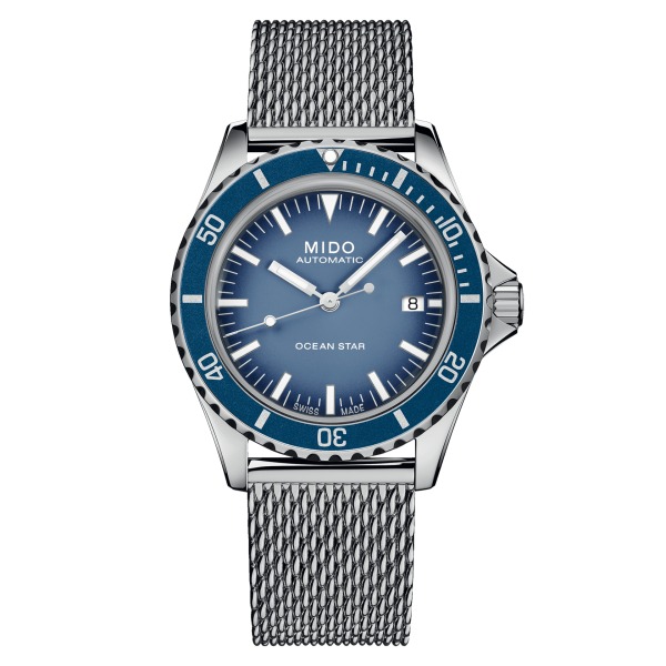 Montre Mido Ocean Star Tribute Cadran Bleu Bracelet Acier