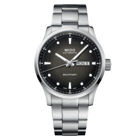 Montre Mido Multifort M Bracelet Acier gris cadran gris