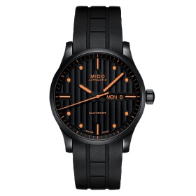 Montre Mido Multifort GENT Bracelet caoutchouc cadran noir