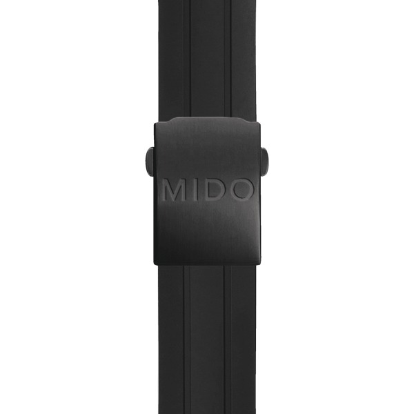 Montre Mido Multifort GENT Bracelet caoutchouc cadran noir