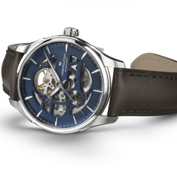 Montre Hamilton Jazzmaster Skeleton Auto cadran Bleu 40mm