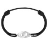 Bracelet Dinh Van Cordon Menottes R10 Or Blanc & Diamants