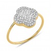 Bague Morganne Bello Chance Diamants Sertis Or Jaune