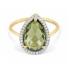 Bague Morganne Bello Alma Quartz Olive & Diamants Or Jaune