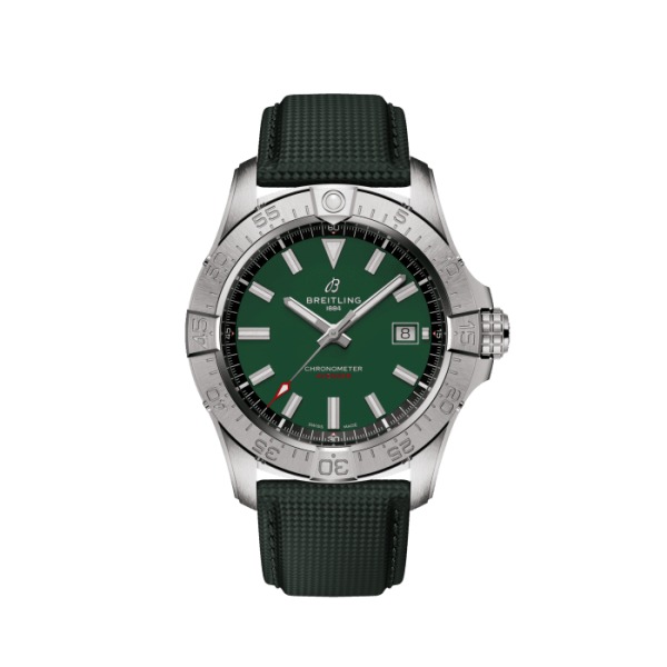 Montre Breitling Avenger Automatic 42 Cadran Vert Bracelet Cuir