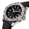 Montre Breitling Avenger Automatic GMT 44 Cadran Noir Bracelet Cuir