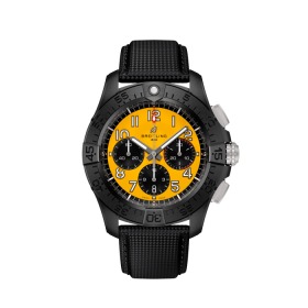 Montre Breitling Avenger B01 Chronograph 44 Night Mission Bracelet Cuir Noir