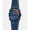 Montre Bell & Ross BR 03-92 Diver Tara Bracelet Caoutchouc Bleu