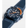 Montre Bell & Ross BR 03-92 Diver Tara Bracelet Caoutchouc Bleu