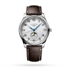 Montre Longines Master Collection Cadran Argenté Bracelet Cuir