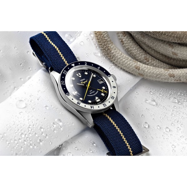 Montre Yema NAVYGRAF Marine Nationale GMT