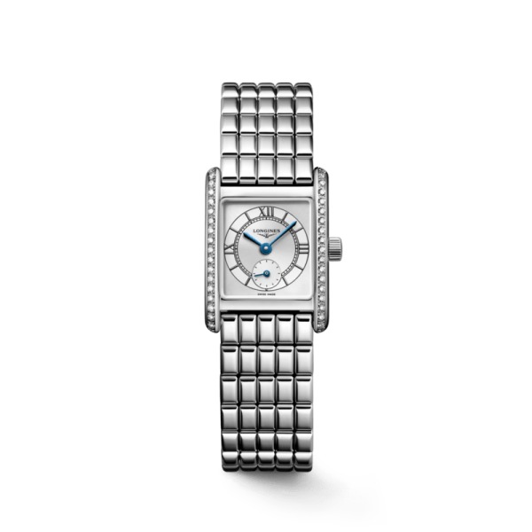 Montre Longines Mini DolceVita Sertie Diamants Bracelet Acier