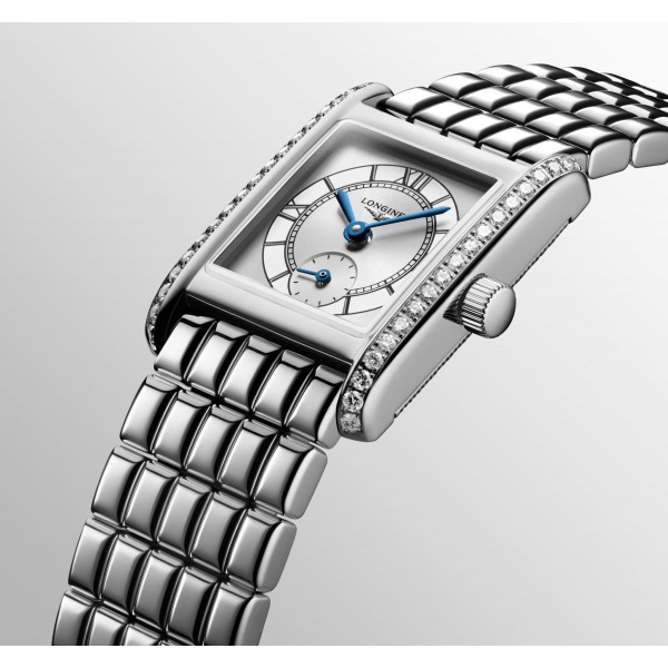 Montre Longines Mini DolceVita Sertie Diamants Bracelet Acier