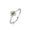 Bague One More Salina Saphir Vert et Diamants Or Blanc