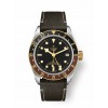 MONTRE HOMME TUDOR BLACK BAY GMT OR & ACIER BRACELET CUIR BRUN