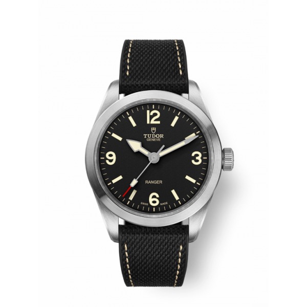 MONTRE TUDOR RANGER CADRAN NOIR BRACELET CUIR