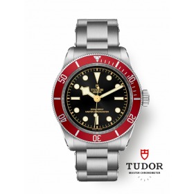 Montre Homme Tudor Black Bay 41mm Lunette Rouge Bracelet Acier