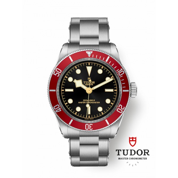 Montre Homme Tudor Black Bay 41mm Lunette Rouge Bracelet Acier